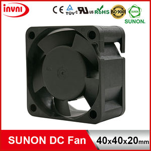 Ventilateur de refroidissement axial sans balais SUNON 12V CC, roulement à billes, pales en plastique électriques, certifié TUV/CE, 40x40x20mm, 14000 tr/min, 1 an - Product Image 2