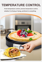 Machine à crêpes SOKANY CE RoHS à contrôle précis de la température, antiadhésive, amovible, pour usage en cuisine