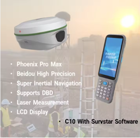 Alat Ukur GPS Presisi Tinggi Laser RTK South Phoenix ProMax GNSS untuk Survei Teknik Visual 1598 Kanal 860g