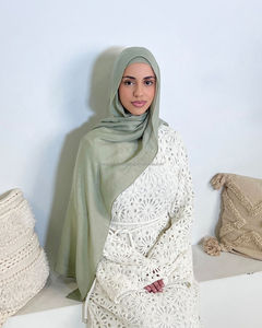 Rahat yüksek kalite düz Rayon Modal başörtüsü eşarp şal müslüman viskon Modal başörtüsü kadınlar - Product Image 4