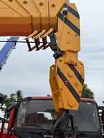 Grue de camion multifonctionnelle 13 tonnes à bras télescopique, manipulateur de blocs, grue montée sur camion