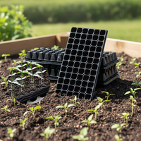 Plateaux de semis en plastique PET réutilisables populaires pour la propagation de légumes avec fonction de drainage, 540x280mm, vente en gros