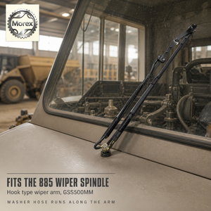 Braccio tergicristallo a gancio Tonly 885 GSS500MM per pantografo, ricambio per autocarro ribaltabile Shaanxi Tonly Wide Body - Product Image 5