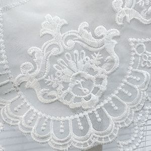 Nuovo Colletto Finto da Donna con Perline Frontali Staccabili, Striscia di Pizzo Ricamato a Doppio Strato con Volant, Sciarpa e Scialle - Product Image 5