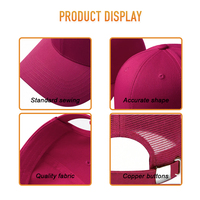Casquette de baseball en maille ajustable brodée sur mesure, fabriquée en usine, adaptée aux hommes et aux femmes, pour un usage décontracté et tendance