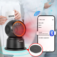 Lector de Códigos de Barras Inalámbrico JINGXIN Resistente a Caídas de 1.5m, 640*480, 120fps, Bluetooth, Manos Libres, para Sistema POS de Supermercado