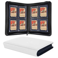 Classeur à chargement par le haut 4/9 poches, capacité 288+ cartes, pour cartes à collectionner et cartes de visite, en PU