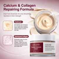 Crème Visage Blanchissante Bio au Collagène Hydrolysé et au Calcium, Atténue les Cernes, Marque Privée