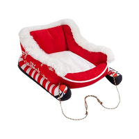 Nid de chat de Noël, Nid de chat chaud d'hiver, Nid de chien de Noël, Nid pour animaux de compagnie avec chaussettes