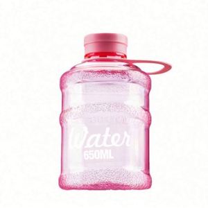 Creative Trendy Mini Bucket <b>Cup</b> Stylish Student Plastic <b>Reusable</b> Food Safe Water Bottle Lid Large Capacity Portable For Men - Product Image 3