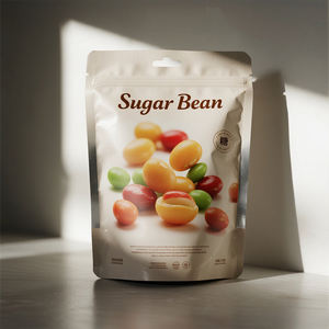 Stampa personalizzata sacchetti di polvere di chicchi di caffè cioccolato chicchi di zucchero sacchetto Stand up sacchetto a fondo piatto imballaggio sacchetto di gelatina di fagioli - Product Image 6