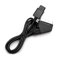 Câble AV RGB SCART haute vitesse 1,8 m pour console de jeu SNES/N64/Gamecube NGC