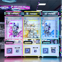 Machine à griffes personnalisée avec logo de système de paiement, lecteur de cartes et fonctionnement à monnayeur, pour le divertissement dans les salles de jeux et les centres commerciaux