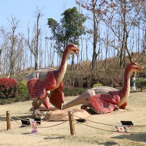 <span class=keywords><strong>Jurassic</strong></span> Park Dinosaur Museum Les statues géantes en fibre de verre de dinosaures montrent des sculptures de dinosaures de personnages de dessins animés pour l'extérieur - Product Image 6