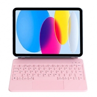 Clavier Magique Promotionnel OEM pour iPad, Nouvelle Interface USB, Mécanisme Ciseaux Optique, Disposition US, Sans Fil BT 5.2, Pavé Tactile RGB