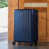 Valise à roulettes en aluminium pour le commerce extérieur, roues silencieuses, 28 pouces, grande capacité, serrure TSA, extensible, unisexe, bagage à main