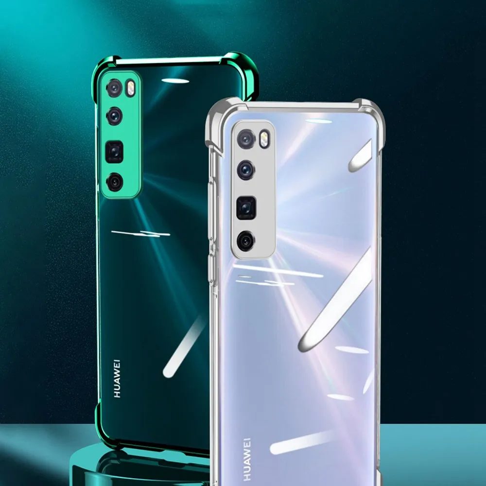 Drop Ship for Huawei Nova 7i Phone Case P40 for Mate 30 Pro Clear Shockproof Mobile Phone Covers for iPhone 11 Pro Max Xr Xs 7 8