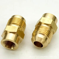 1/8 "1/4" 3/8 "1/2" 3/4 "NPT BSP femelle mâle 1/8 3/16 1/4 5/16 3/8 1/2 pouces-SAE Flare Tube laiton raccord de tuyau climatiseur