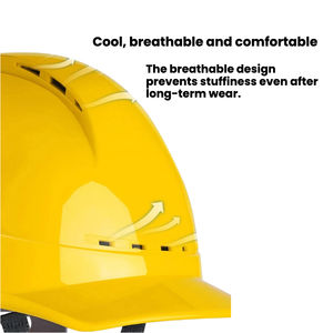 中国の工場による建設作業員や道路作業員向けABS安全ヘルメットの専門的なカスタマイズと製造 - Product Image 6