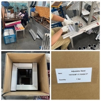 Fabricant chinois de supports de climatisation en aluminium soudé, supports de compresseur, racks pour VRF/VRV, montage extérieur sur toit