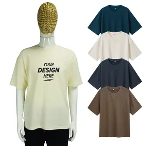 HF201 High Quality Wholesale 75 Cotton 25 Polyester Thermal Waffle Fabric Oversized Plus Size Men'S T-Shirts