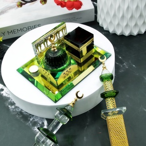 Decorazioni da tavola musulmane in vetro cristallo centrotavola in legno segni per Festival islamico-elegante Ramadan forniture Eid <span class=keywords><strong>Mubarak</strong></span> - Product Image 5