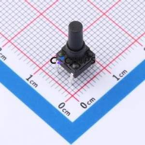 GT-TC116A-H140-L1 Tactile Switch Through hole Component (THT) Switch Single Pole Single Throw Round Button 1.6N Through Hole - Product Image 1