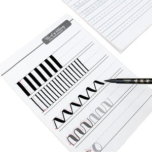 Cahier d'exercices A4 à couverture rigide avec reliure cousue, design <span class=keywords><strong>créatif</strong></span> en lettres Fraktur, pour la pratique de WordArt à l'école - Product Image 1