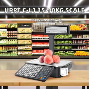 Hprt C-L1 15kg 30kg kỹ thuật số trọng lượng quy mô với nhãn dán máy in OEM/ODM Hỗ trợ độ chính xác cao cho bán lẻ siêu thị POS hệ thống - Product Image 1