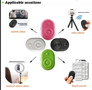 Mini phổ không dây cho bluetooth nút màn trập từ xa mini không dây máy ảnh điều khiển từ xa cho điện thoại di động cách sử dụng trên giường bàn - Product Image 5