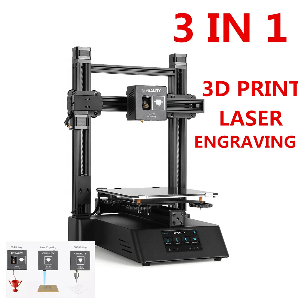 Original 3 in 1 new design Creality CP-01 digital printing machine wood 3d printer for PLA ABS TPU filament
