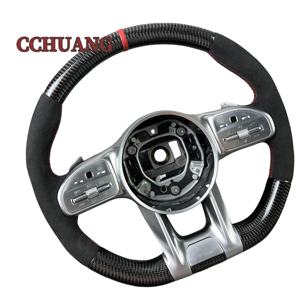 Adecuado para <span class=keywords><strong>mercedes</strong></span>-benz AMG CLK63 W212 S550 G500 GLA GLC GLE A/B/C/<span class=keywords><strong>E</strong></span>/S/G/clase volante de fibra de carbono mejorado personalizado - Product Image 2