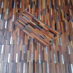 แผงไม้3D แบบมี3D แผงไม้สำหรับตกแต่งภายในบ้านดีไซน์โลหะ - Product Image 3