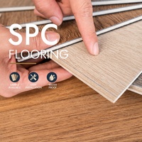 Plancher en vinyle SPC, entretien facile, sans cirage, anti-rayures, imperméable, noyau rigide, système de clic