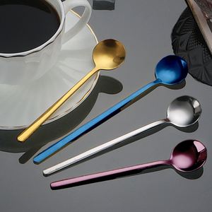 Cuillères miniatures en acier inoxydable 18/8 de 5,2 pouces, cuillères à cappuccino, cuillères à espresso, petites cuillères à café dorées pour dessert, crème glacée - Product Image 1