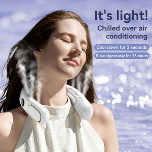 Ventilador de Cuello Portátil sin Aspas, Carga Rápida Tipo-C, <span class=keywords><strong>Aire</strong></span> <span class=keywords><strong>Acondicionado</strong></span> Personal, Ligero para Viajes y Oficina - Product Image 2
