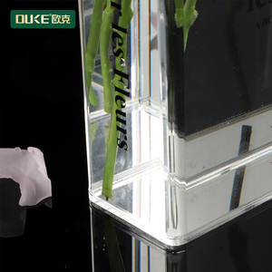 Wholesale clear Acrylic <strong>Flower</strong> Vase Book Vase for <strong>Flowers</strong> with Waterproof - Product Image 4