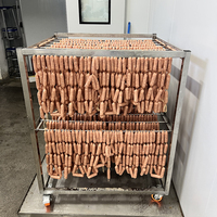Ligne de production de saucisses, machine à faire des hot-dogs/saucisses, acier inoxydable 304, moteur semi-automatique, fournisseur chinois