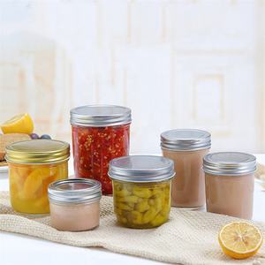 Pot <span class=keywords><strong>de</strong></span> <span class=keywords><strong>conservation</strong></span> pour fruits et légumes, pot <span class=keywords><strong>de</strong></span> conserve pour garde-manger, pot à gelée conique avec couvercle noir - Product Image 4