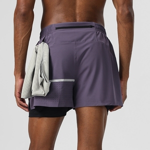 <span class=keywords><strong>2025</strong></span> giữa eo hai mảnh thể thao quần mới đàn hồi thoáng khí thể Dục Quần <span class=keywords><strong>short</strong></span> dải phản quang thường Marathon dệt kim quần <span class=keywords><strong>short</strong></span> nóng - Product Image 5