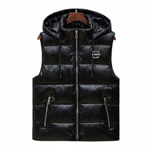 Fabricant de vêtements personnalisés, veste matelassée, rembourrage en duvet synthétique, gilet chauffant pour homme - Product Image 1