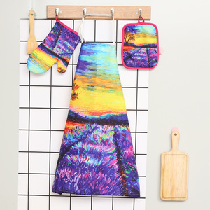 Nhà máy sản xuất giá rẻ giá rô sọc thiết kế không thấm nước Nhà Bếp Nấu Ăn Tạp dề - Product Image 5