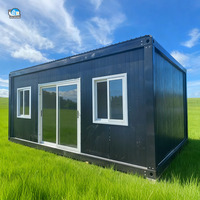 Maison commerciale en conteneur à structure métallique mobile moderne de 20 pieds Maison préfabriquée en conteneur pliable résidentielle