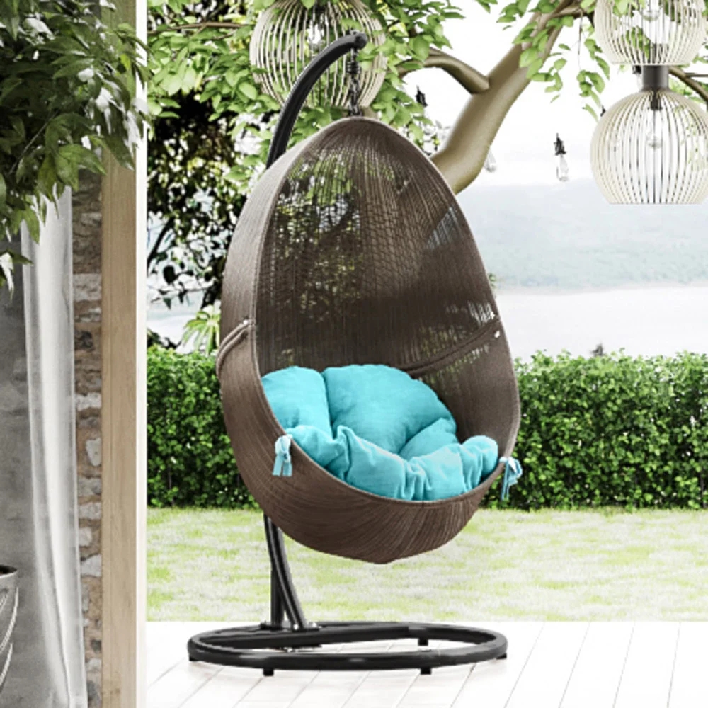 Rattan Garden Sets Outdoor Egg Hanging Chair Furniture Garden Rattan Swing Chair