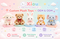 Jouets en peluche personnalisés OEM ODM, quantité minimale de commande, personnalisation de jouets en peluche de haute qualité