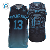 Camiseta de baloncesto maorí puro sublimación personalizada Paua camiseta de baloncesto isla práctica Jersey Rasta Tonga camiseta de baloncesto