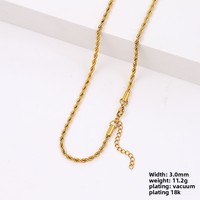 Collier torsadé en acier inoxydable pour femmes, chaîne d'extension réglable, accessoires de bijoux polyvalents pour le quotidien, vente en gros