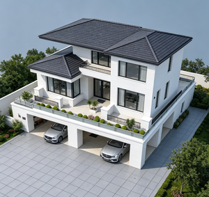 Villa Prefabricada de Estructura de Acero Ligero, Adecuada para Casas Modernas de Varios Pisos en Zonas Residenciales - Product Image 2