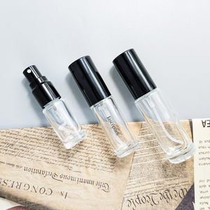 ขวดน้ำหอมแบบพกพาขนาด 5 มล. 10 มล. ทรงกลม ทำจากแก้ว สำหรับใส่ตัวอย่างน้ำหอม พร้อมหัวฉีดพ่นละอองอะลูมิเนียม - Product Image 1