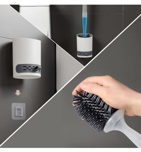 Meilleur Nouveau Distributeur de Savon pour Toilettes, Brosse de Nettoyage WC en Silicone TPR - Product Image 6